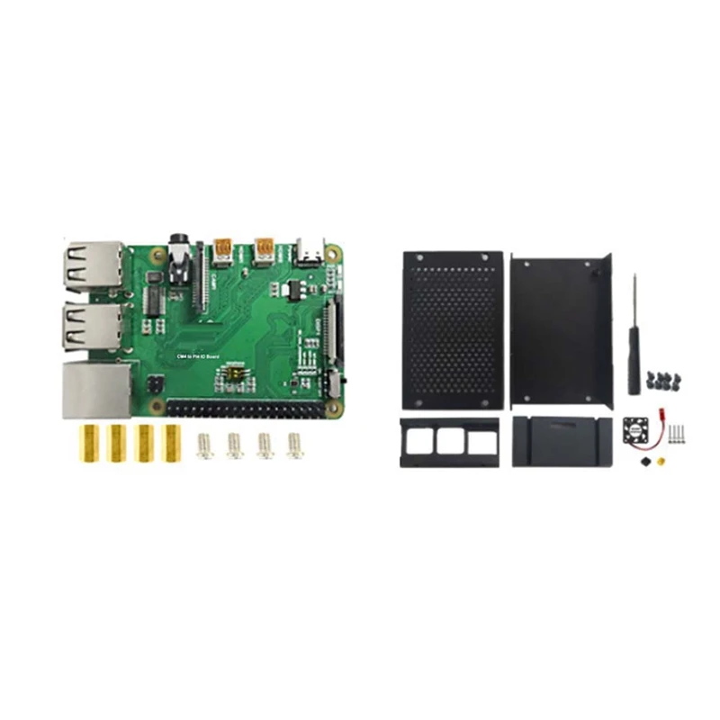 For Raspberry Pi CM4 IO Base Board CM4 To 4B Adapter Board Expansion Board CM4 To PI4B Adapter With Case
For Raspberry Pi CM4 IO Base Board CM4 To 4B Adapter Board Expansion Board CM4 To PI4B Adapter With Case