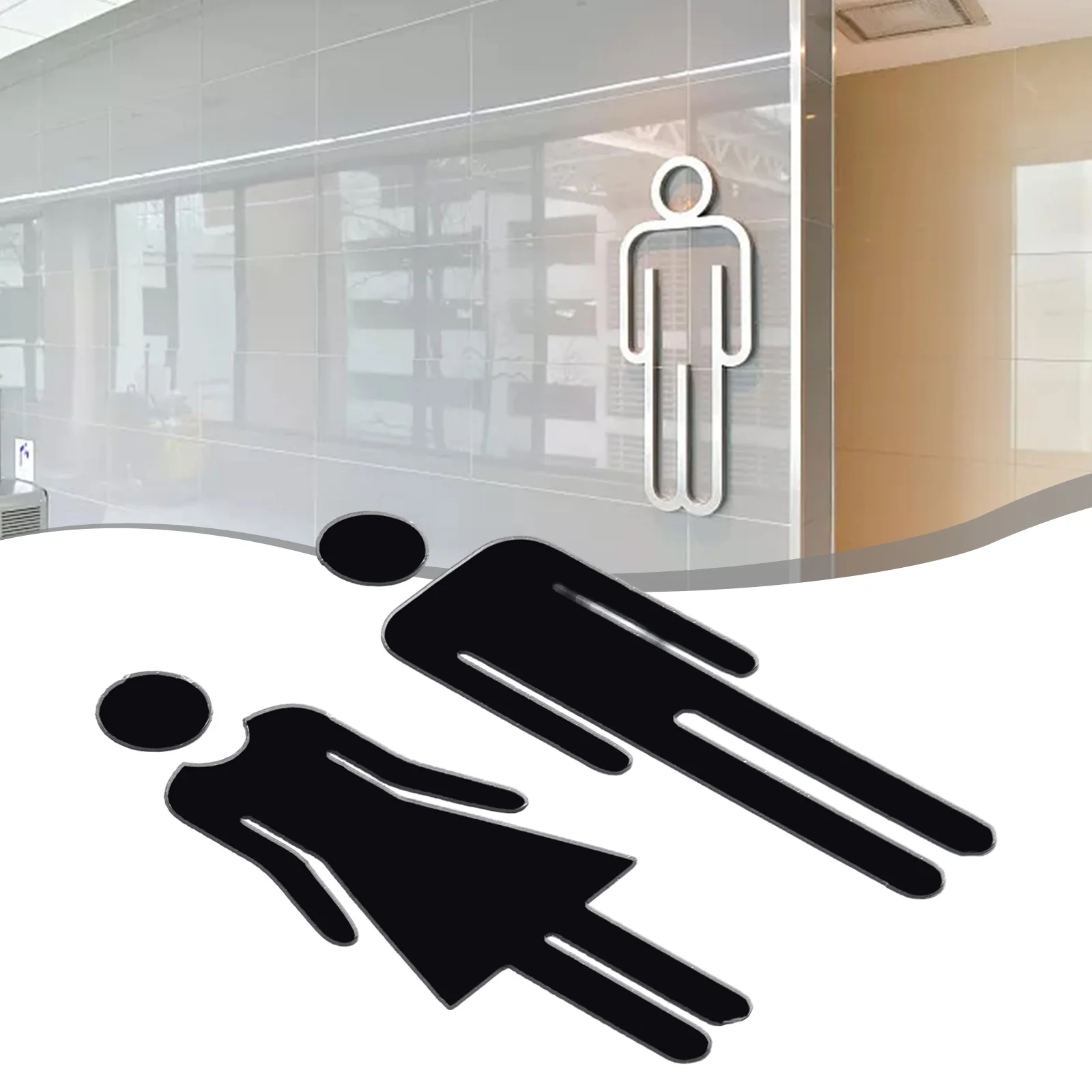 DIY Man Woman Toilet Sticker WC Door Sign Decals Removable Bathroom Acrylic Mark Label Wall Sticker Black Home Decor
DIY Man Woman Toilet Sticker WC Door Sign Decals Removable Bathroom Acrylic Mark Label Wall Sticker Black Home Decor
