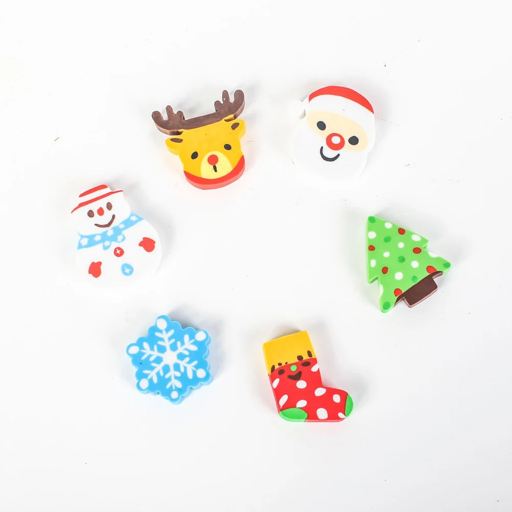 6pc Christmas Kids Cartoon Erasers Classroom Children School Eraser Stationery Rewards Christmas Gift Party Favors ( Random
6pc Christmas Kids Cartoon Erasers Classroom Children School Eraser Stationery Rewards Christmas Gift Party Favors ( Random