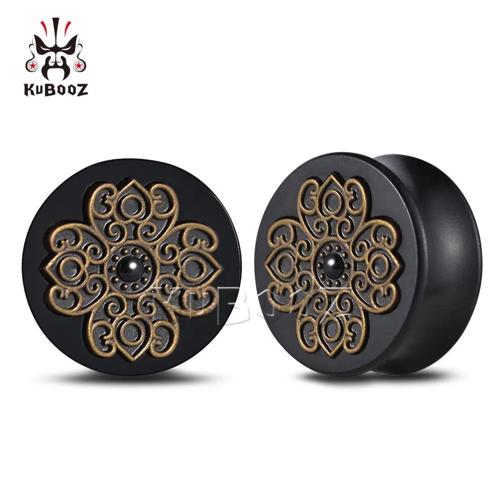 KUBOOZ Vintage Wood Flower Ear Tunnels Plugs Expanders Piercing Gauges Body Jewelry Earring Stretcher 2PCS 8mm-25mm
KUBOOZ Vintage Wood Flower Ear Tunnels Plugs Expanders Piercing Gauges Body Jewelry Earring Stretcher 2PCS 8mm-25mm