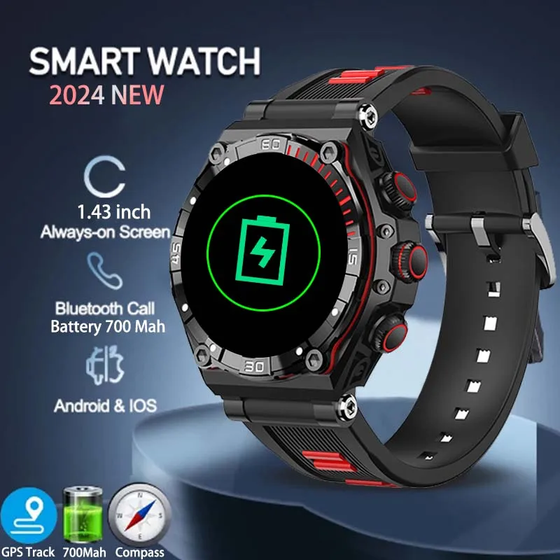 2024 New 1.43-inch AMOLED HD Men Smartwatch GPS track HD Bluetooth call 700Mah large battery Sport Smartwatch for Huawei Xiaomi
2024 New 1.43-inch AMOLED HD Men Smartwatch GPS track HD Bluetooth call 700Mah large battery Sport Smartwatch for Huawei Xiaomi