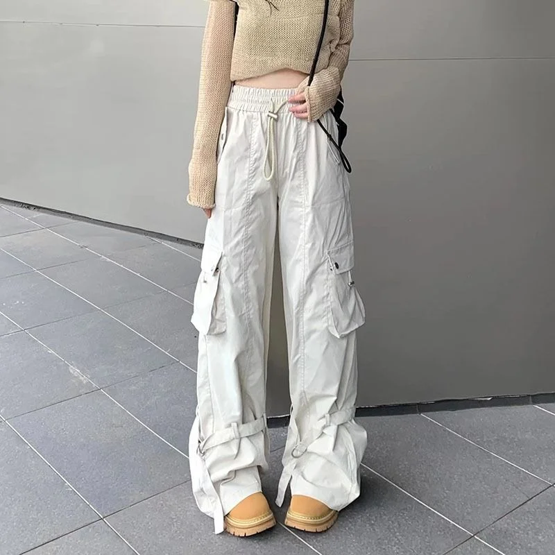 Deeptown Y2k Vintage Beige Cargo Pants Women Hippie Kpop Wide Leg Baggy Trousers American Retro Streetwear Oversize Pantalons
Deeptown Y2k Vintage Beige Cargo Pants Women Hippie Kpop Wide Leg Baggy Trousers American Retro Streetwear Oversize Pantalons