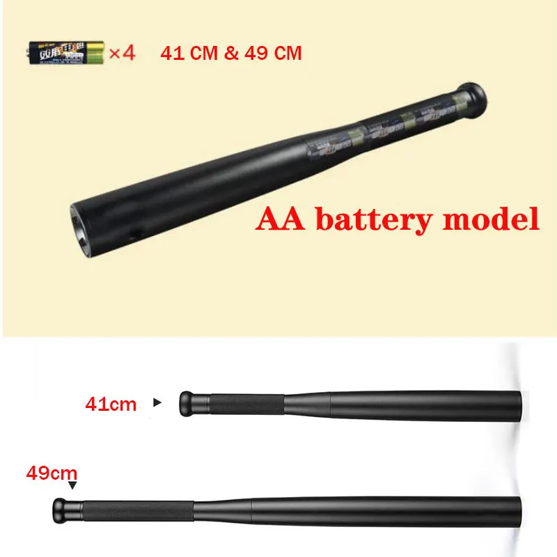 Bâton de lampe de poche de sécurité, torche personnelle d'urgence en plein air, anciers de baseball arc-en-ciel, équipement anti-émeute, autodéfense, fournitures 8
