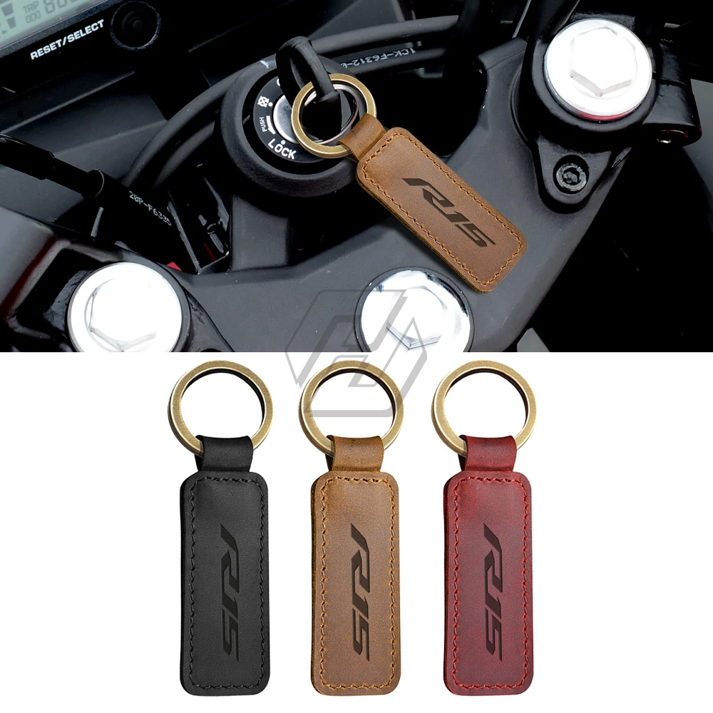 Cowhide Keychain Motorcycle Key Ring Key Holder Decoration For Yamaha YZF-R15 R15
Cowhide Keychain Motorcycle Key Ring Key Holder Decoration For Yamaha YZF-R15 R15