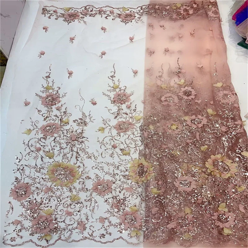 2023 Luxury 3D Lace Fabric Latest Dubai Sequins Tulle Lace Fabric Embroidered Applique African Nigerian Fabric For Sewing
2023 Luxury 3D Lace Fabric Latest Dubai Sequins Tulle Lace Fabric Embroidered Applique African Nigerian Fabric For Sewing