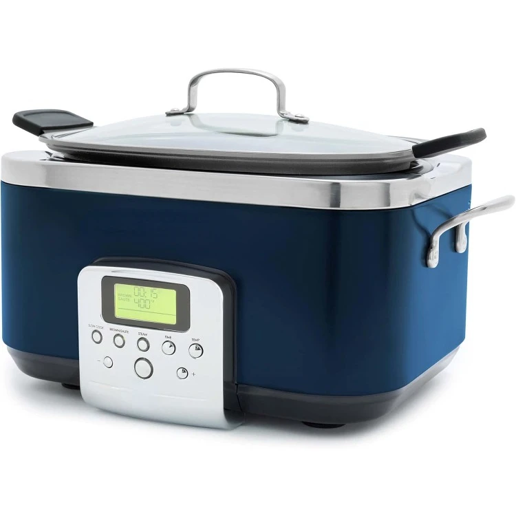 Elite 8 - in -1 Programmable 6QT Electric Slow Cooker, Dishwasher Safe Lid & Removable Crock, PFAS-Free Healthy Ceramic Nonstick
Elite 8 - in -1 Programmable 6QT Electric Slow Cooker, Dishwasher Safe Lid & Removable Crock, PFAS-Free Healthy Ceramic Nonstick