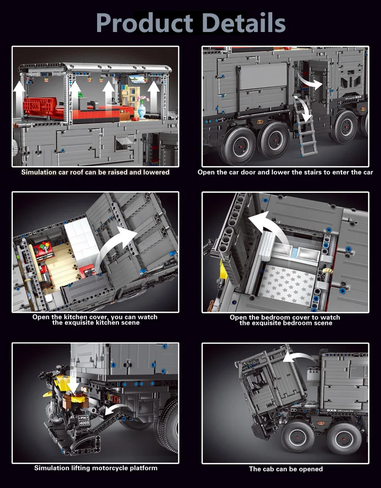 6068PCS Off Road RV Building Blocks City Motorhome Model Bricks Kids Educational DIY Toys Birthday Gifts 6068PCS Off Road RV Building Blocks City Motorhome Model Bricks Kids Educational DIY Toys Birthday Gifts