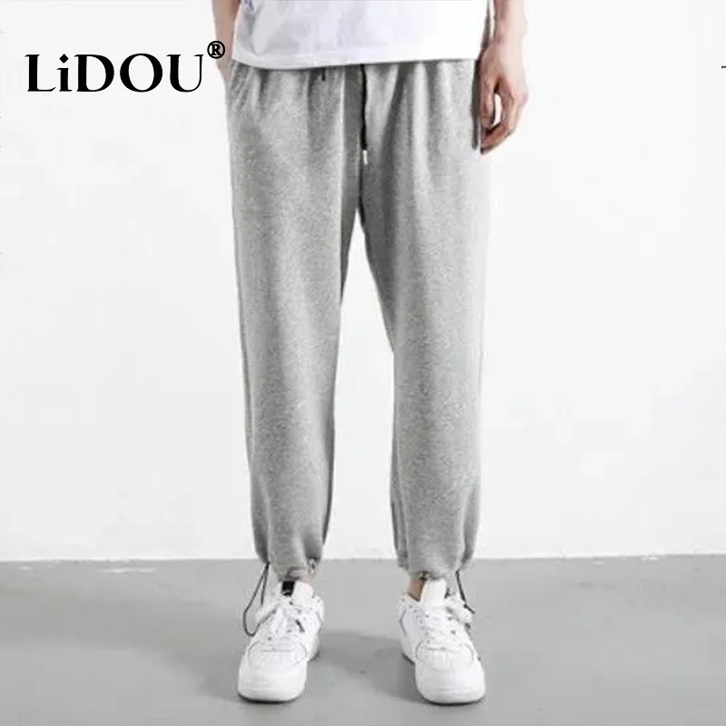 Spring Autumn New Fashion Solid Color Korean Casual Sweatpants Man Loose Male Trousers Streetwear Clothes Wholesale Dropshipping
Spring Autumn New Fashion Solid Color Korean Casual Sweatpants Man Loose Male Trousers Streetwear Clothes Wholesale Dropshipping