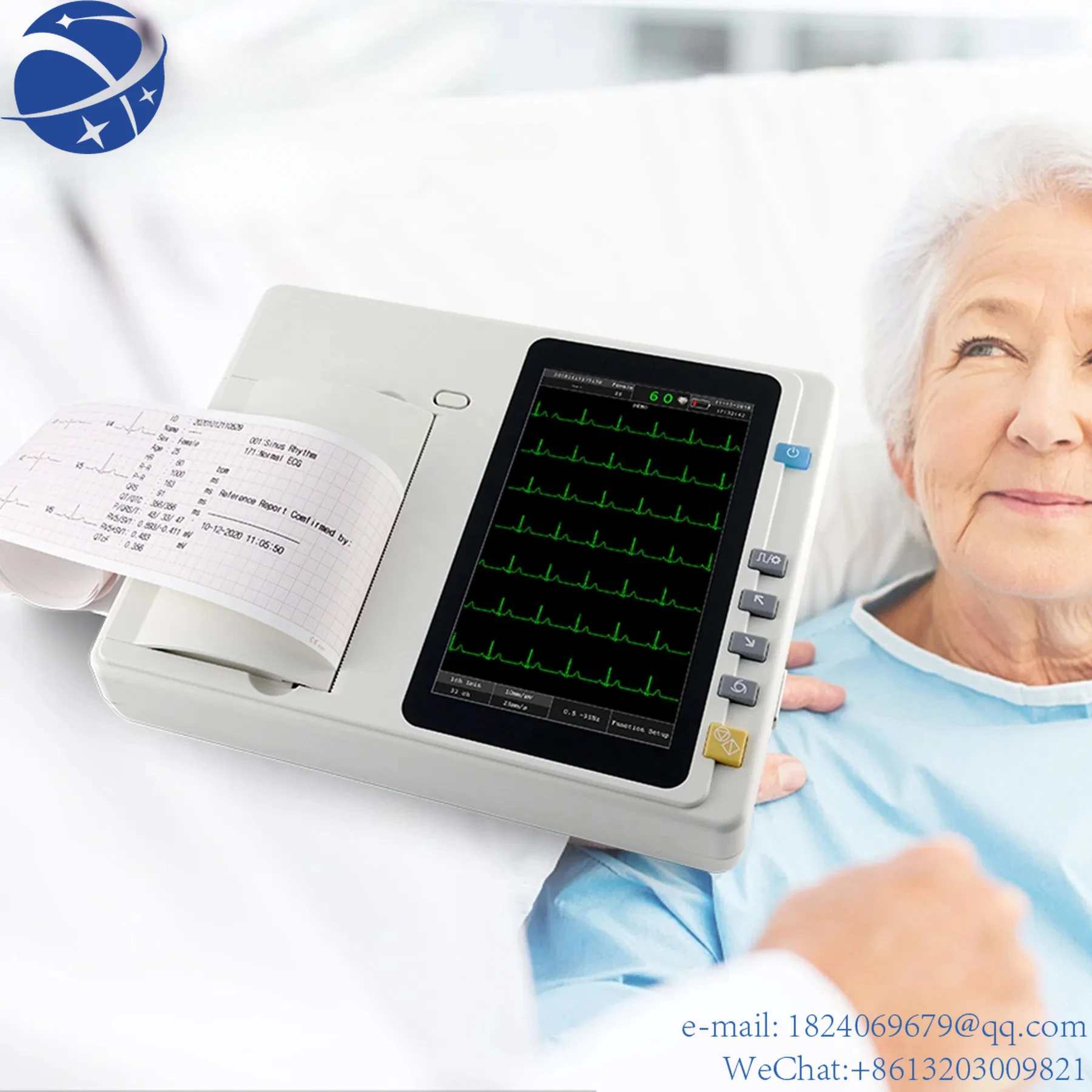 YUN YIFactory price Digital 3 6 12 Channel touch screen ECG machine portable Electrocardiograph with Printer
YUN YIFactory price Digital 3 6 12 Channel touch screen ECG machine portable Electrocardiograph with Printer