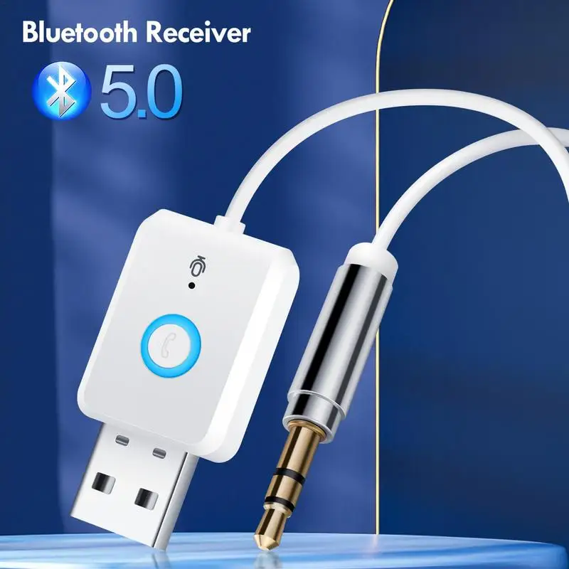 

Portable USB Auxe Adapter Handsfree Wireless Plug And Play USB Dongle Car Jack Audio Receiver Transmitter For Home Stereo PC TV