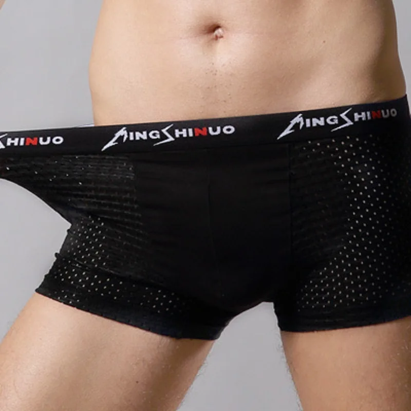 Graphene Men's Sheer Mesh Breathable Boxer Briefs Sexy Bulge Pouch Panties See Through Underwear Shorts Large Size Underpants
Graphene Men's Sheer Mesh Breathable Boxer Briefs Sexy Bulge Pouch Panties See Through Underwear Shorts Large Size Underpants
