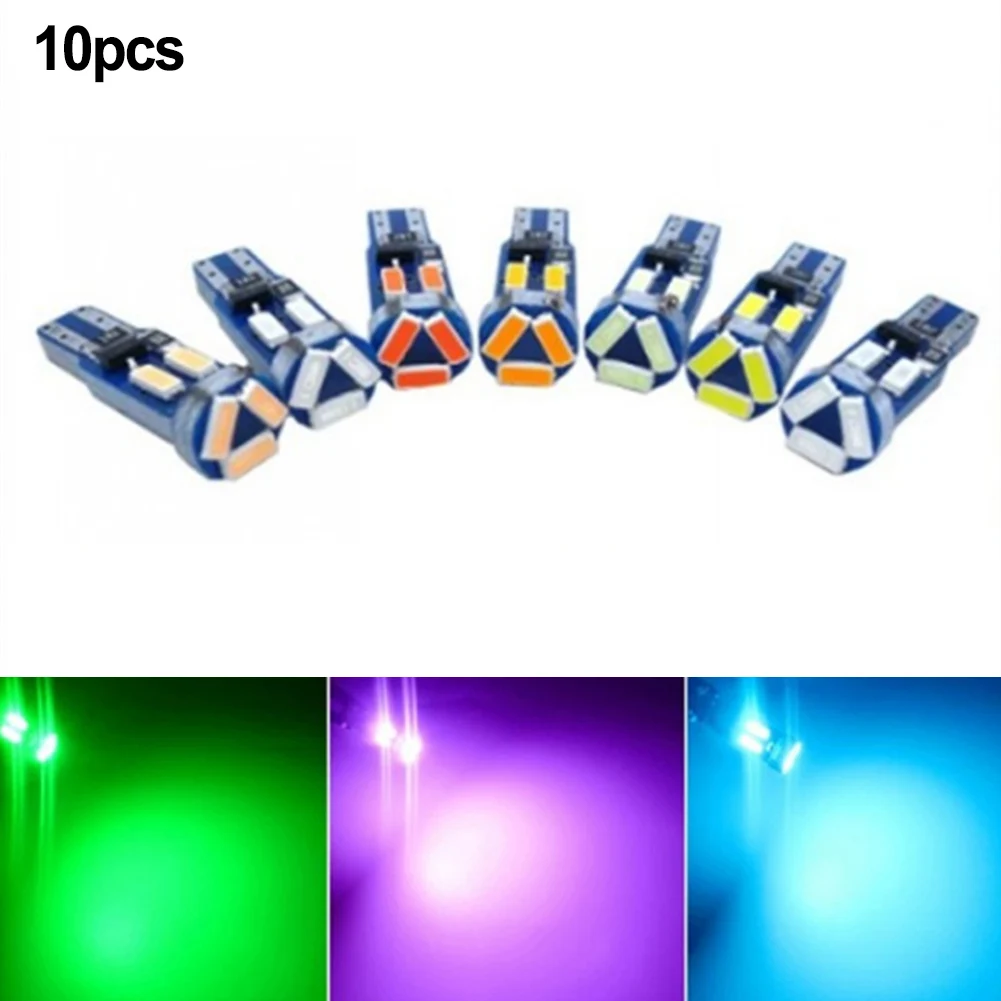 

10pcs 12V 1.32W Car Dashboard Light T5 4014 7SMD Car LED Bulb Fit Instrument / Reading Light, Door / License Plate Light 21MM