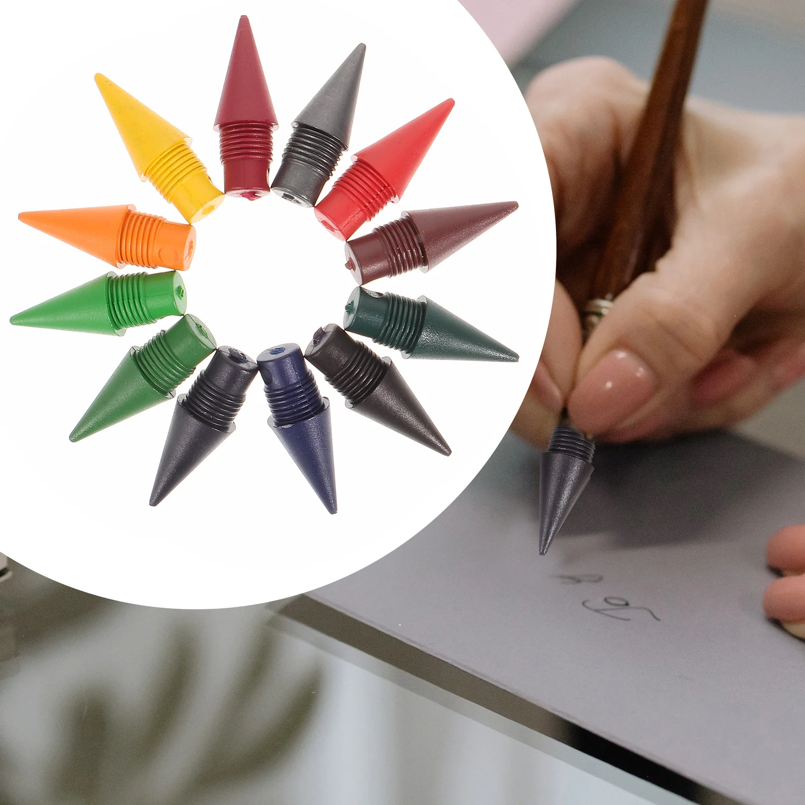 12 Pcs Colored Pencil Tips Writing Pencils Replacement Nibs Substitute Refill Core Lightweight Graphene Kids Heads Child
12 Pcs Colored Pencil Tips Writing Pencils Replacement Nibs Substitute Refill Core Lightweight Graphene Kids Heads Child