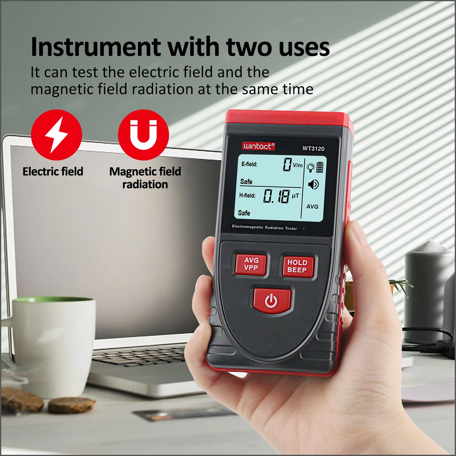 

RZ Electromagnetic Radiation Dosimeter Detector Emf Meter Portable Geiger Counter Electric Field Emission Using For Computer