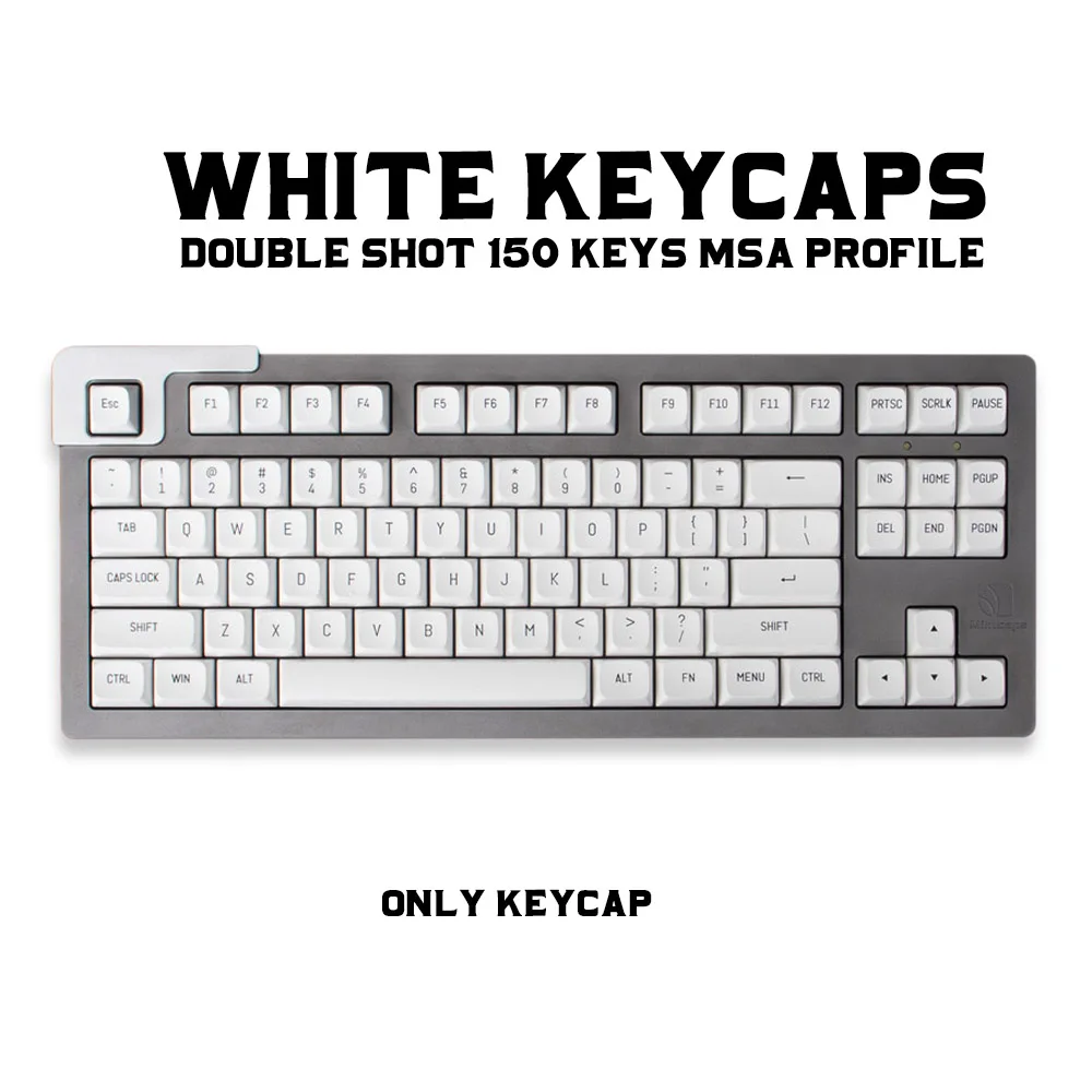 1/Set Double Shot MSA Profile Keycap Black And White English Custom Personality Keycaps For Mechanical Keyboard 61/64/68/75/84/
1/Set Double Shot MSA Profile Keycap Black And White English Custom Personality Keycaps For Mechanical Keyboard 61/64/68/75/84/