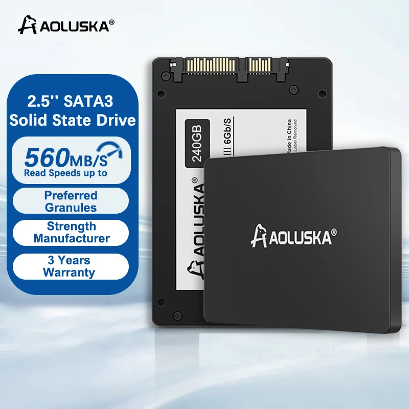 2.5 SATA 3 SSD 1TB 2TB Solid State Drive 240GB 256GB 480GB 500GB 512GB internal HDD 120GB 128GB Hard Disk For PC Desktop Laptop
2.5 SATA 3 SSD 1TB 2TB Solid State Drive 240GB 256GB 480GB 500GB 512GB internal HDD 120GB 128GB Hard Disk For PC Desktop Laptop
