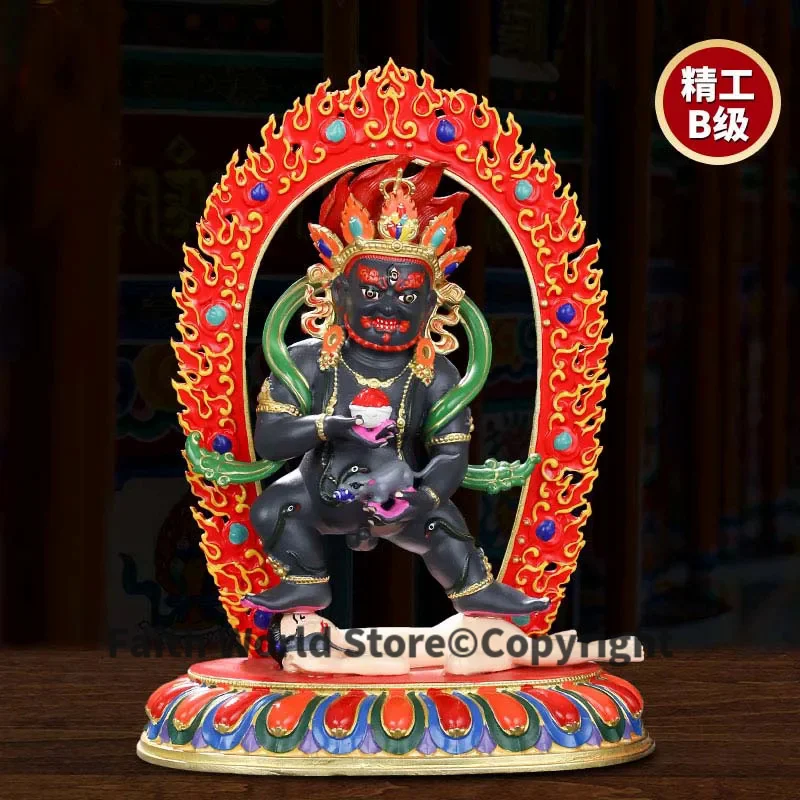 High grade COLOR Drew gilding Buddha brass statue HOME temple effective protection Tibetan Nepal Black Jambhala God Buddha
High grade COLOR Drew gilding Buddha brass statue HOME temple effective protection Tibetan Nepal Black Jambhala God Buddha