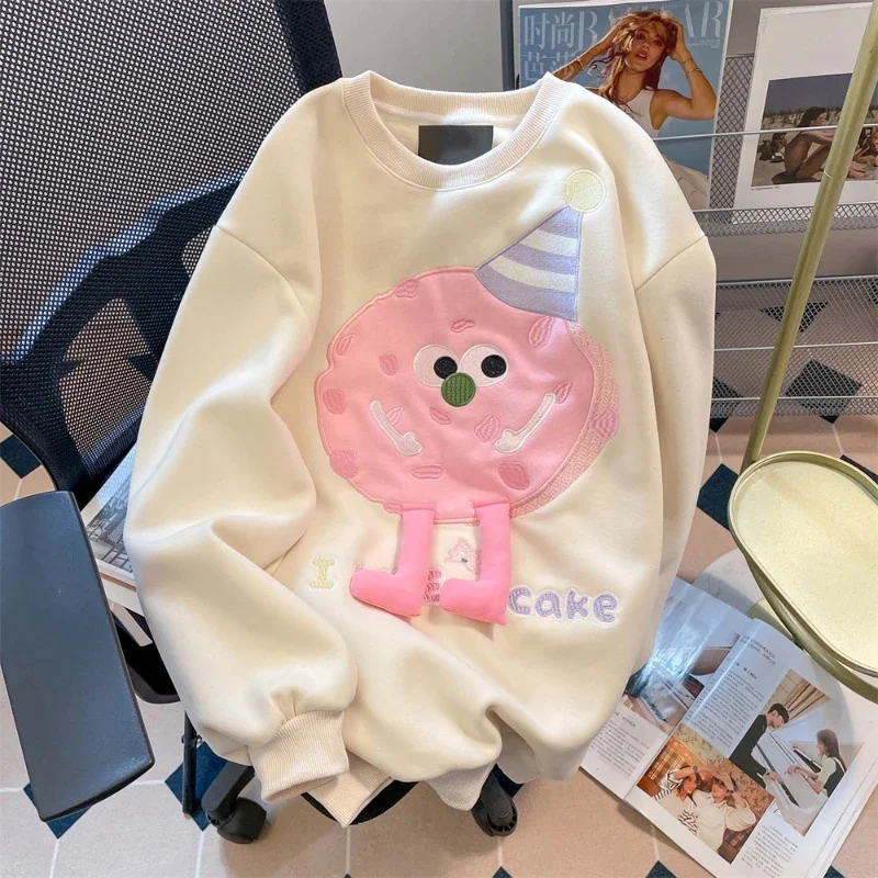 EBAIHUI Women Cute Sweatshirt Cartoon Print Fashion Versatile Ladies Long Sleeved Top Autumn Winter Round Neck Overlay Pullover
EBAIHUI Women Cute Sweatshirt Cartoon Print Fashion Versatile Ladies Long Sleeved Top Autumn Winter Round Neck Overlay Pullover