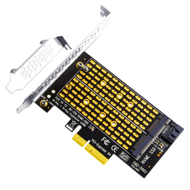 Адаптер PCIE 4,0-M2/M.2, SATA M.2 SSD PCIE адаптер NVME/M2 PCIE адаптер SSD M2 к SATA PCI-E карта M ключ + B Ключ 
Адаптер PCIE 4,0-M2/M.2, SATA M.2 SSD PCIE адаптер NVME/M2 PCIE адаптер SSD M2 к SATA PCI-E карта M ключ + B Ключ