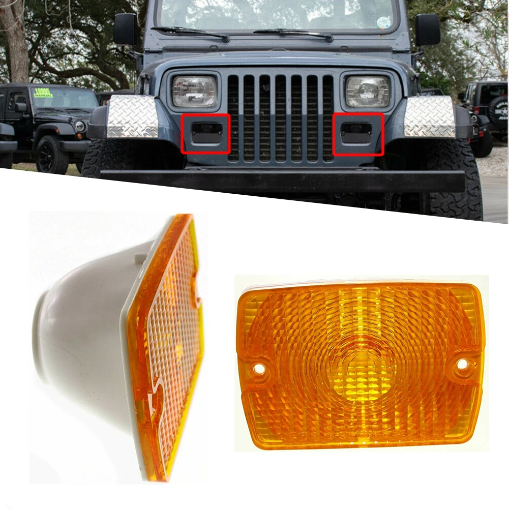 2pcs Smoked Lens Front Turn Signal Light ABS Housings 56001378 For Jeep Wrangler YJ 1987-1995 Waterproof Auto Signal Light
2pcs Smoked Lens Front Turn Signal Light ABS Housings 56001378 For Jeep Wrangler YJ 1987-1995 Waterproof Auto Signal Light