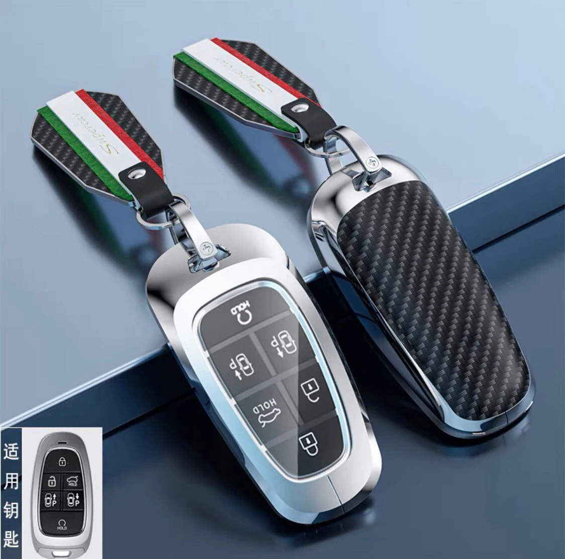 6 Button for Hyundai Solaris Sonata Tucson Santa Fe NEXO NX4 Hybrid New Grand 2021 2022 Smart Car Key Case Cover Fob Keychain
6 Button for Hyundai Solaris Sonata Tucson Santa Fe NEXO NX4 Hybrid New Grand 2021 2022 Smart Car Key Case Cover Fob Keychain