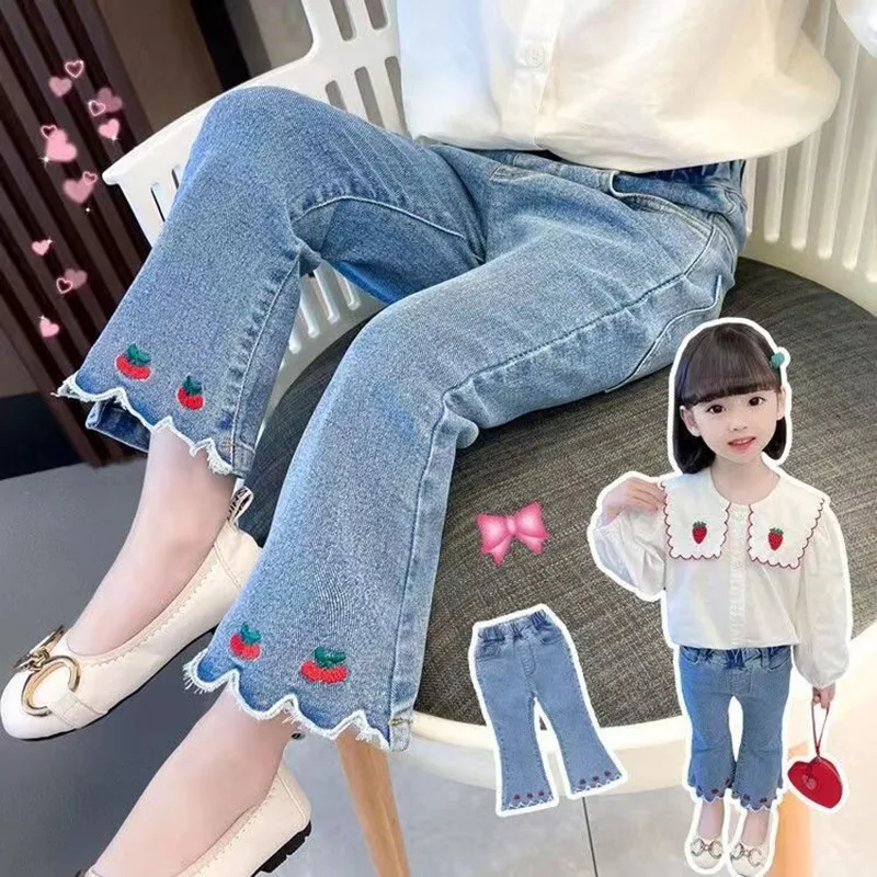 2023 New Girls' Jeans Spring and Autumn Children's Fashion Casual Pants Kids Child Fashionable Clothing Versatile Flare Pants
2023 New Girls' Jeans Spring and Autumn Children's Fashion Casual Pants Kids Child Fashionable Clothing Versatile Flare Pants