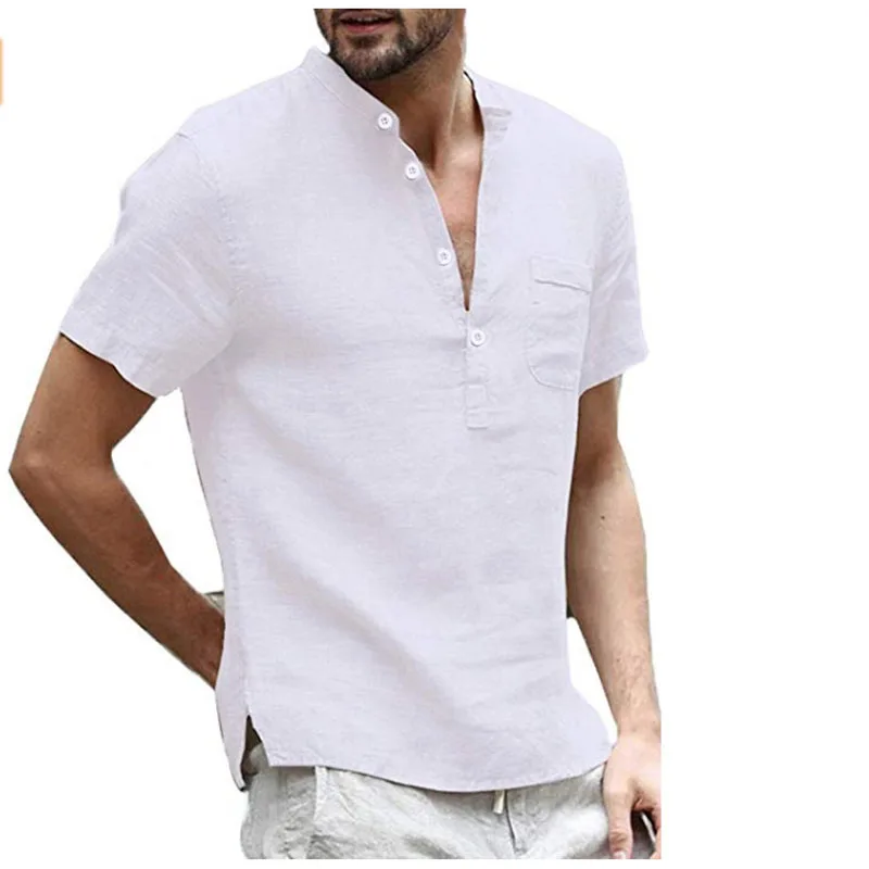 Men's T-shirt Stand Collar Buttoned Half Open Simple Summer Tops and Tees Men Clothing New 2023 Solid Color Short Sleeve MY350
Men's T-shirt Stand Collar Buttoned Half Open Simple Summer Tops and Tees Men Clothing New 2023 Solid Color Short Sleeve MY350