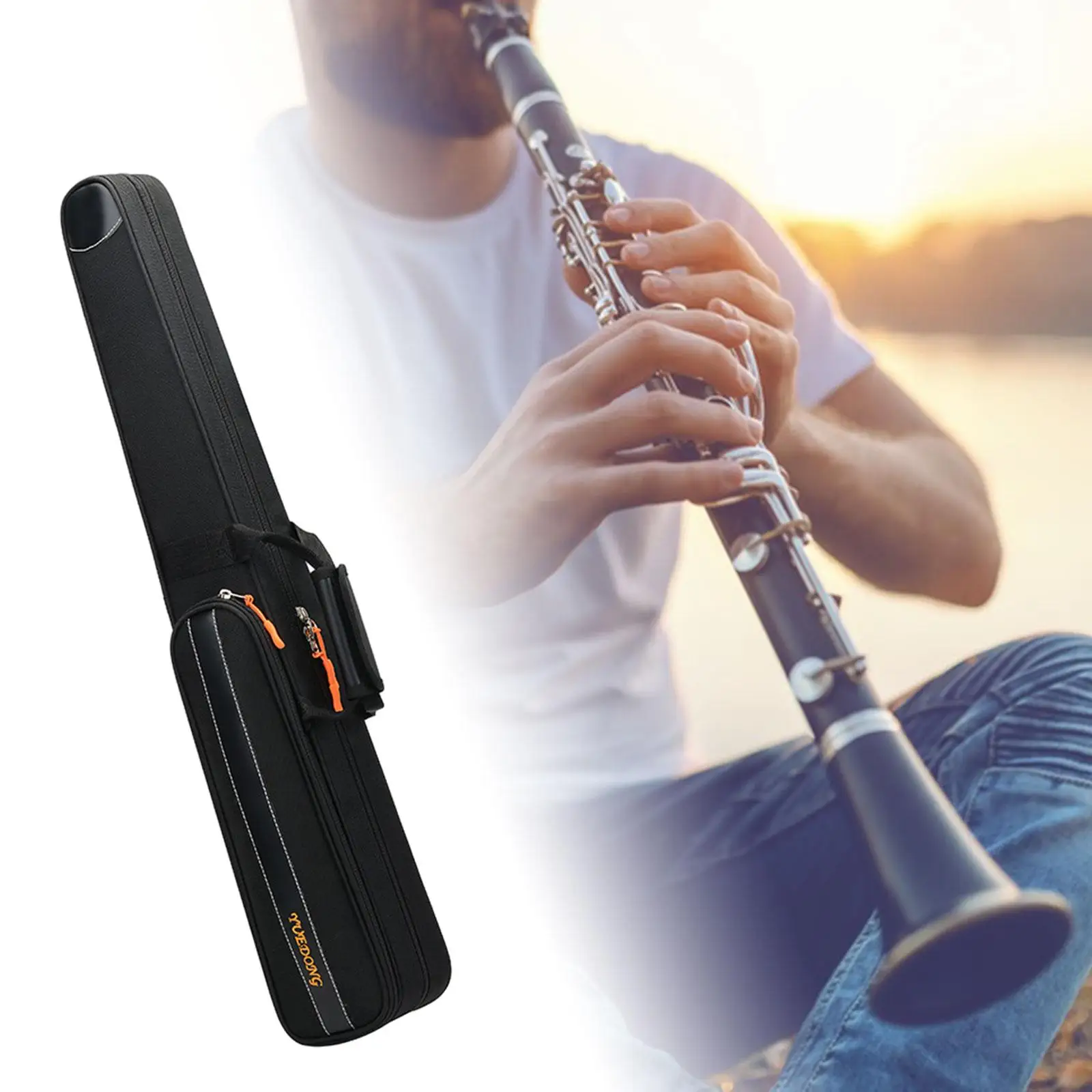 BB Clarinet Carrying Case Waterproof Travel Clarinet Gig Bag Adjustable Shoulder Strap Padded Handle for Outdoor Performance
BB Clarinet Carrying Case Waterproof Travel Clarinet Gig Bag Adjustable Shoulder Strap Padded Handle for Outdoor Performance