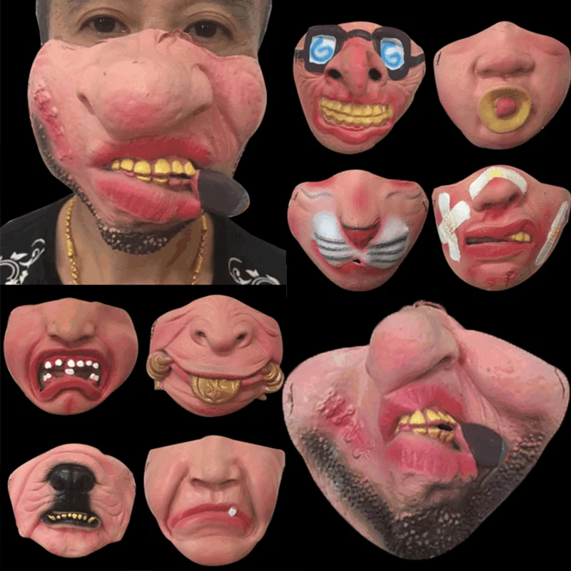 Latex Half Face Masks Adult Clown Mask Horrible Masks Humorous Funny Elastic Band Faced Mask Halloween Party Cosplay Props
Latex Half Face Masks Adult Clown Mask Horrible Masks Humorous Funny Elastic Band Faced Mask Halloween Party Cosplay Props