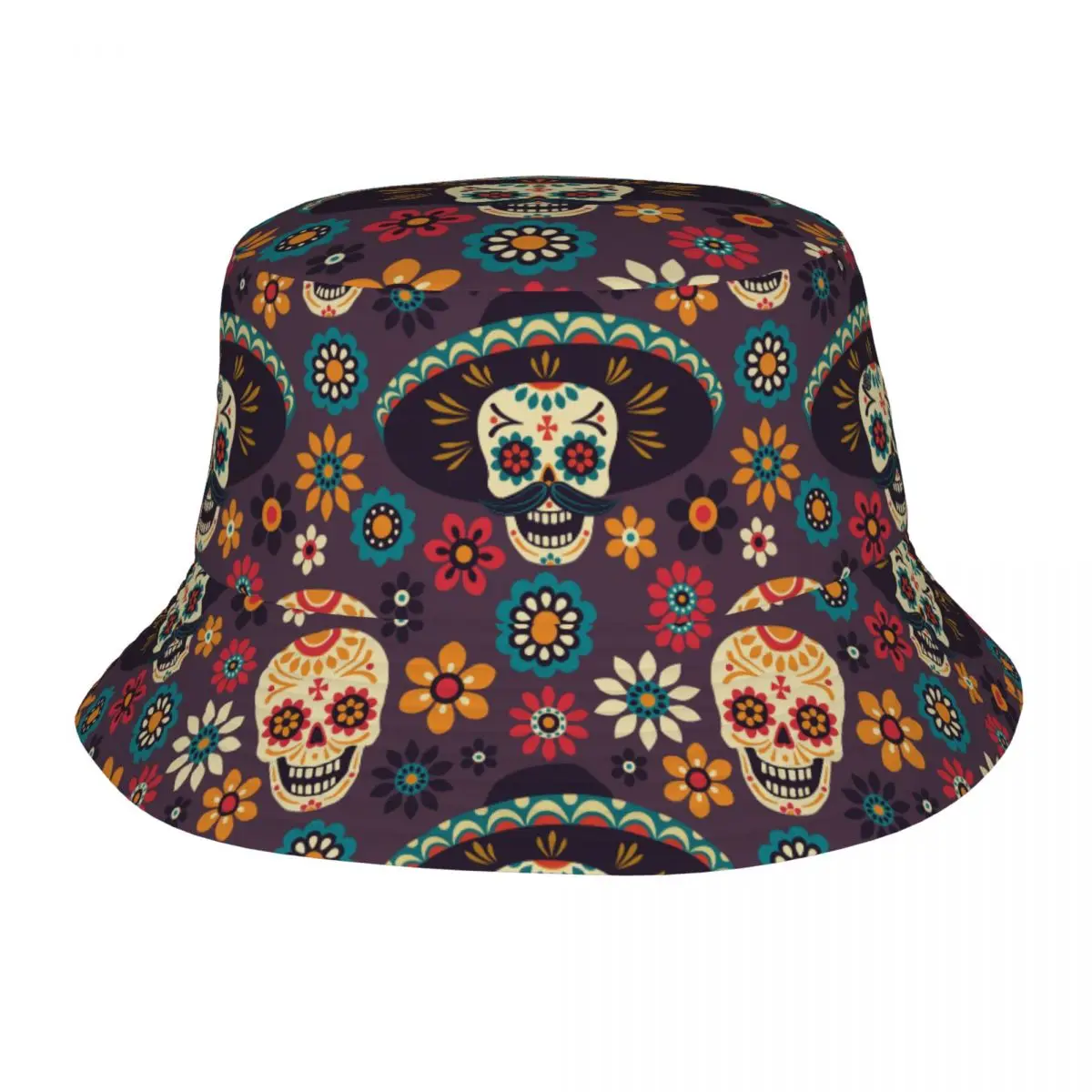 Travel Headwear Sugar Skull Floral Merch Bucket Hat Trendy Sun Hat Day of the Dead Halloween Ispoti Cap Lightweight Fishing Hat
Travel Headwear Sugar Skull Floral Merch Bucket Hat Trendy Sun Hat Day of the Dead Halloween Ispoti Cap Lightweight Fishing Hat