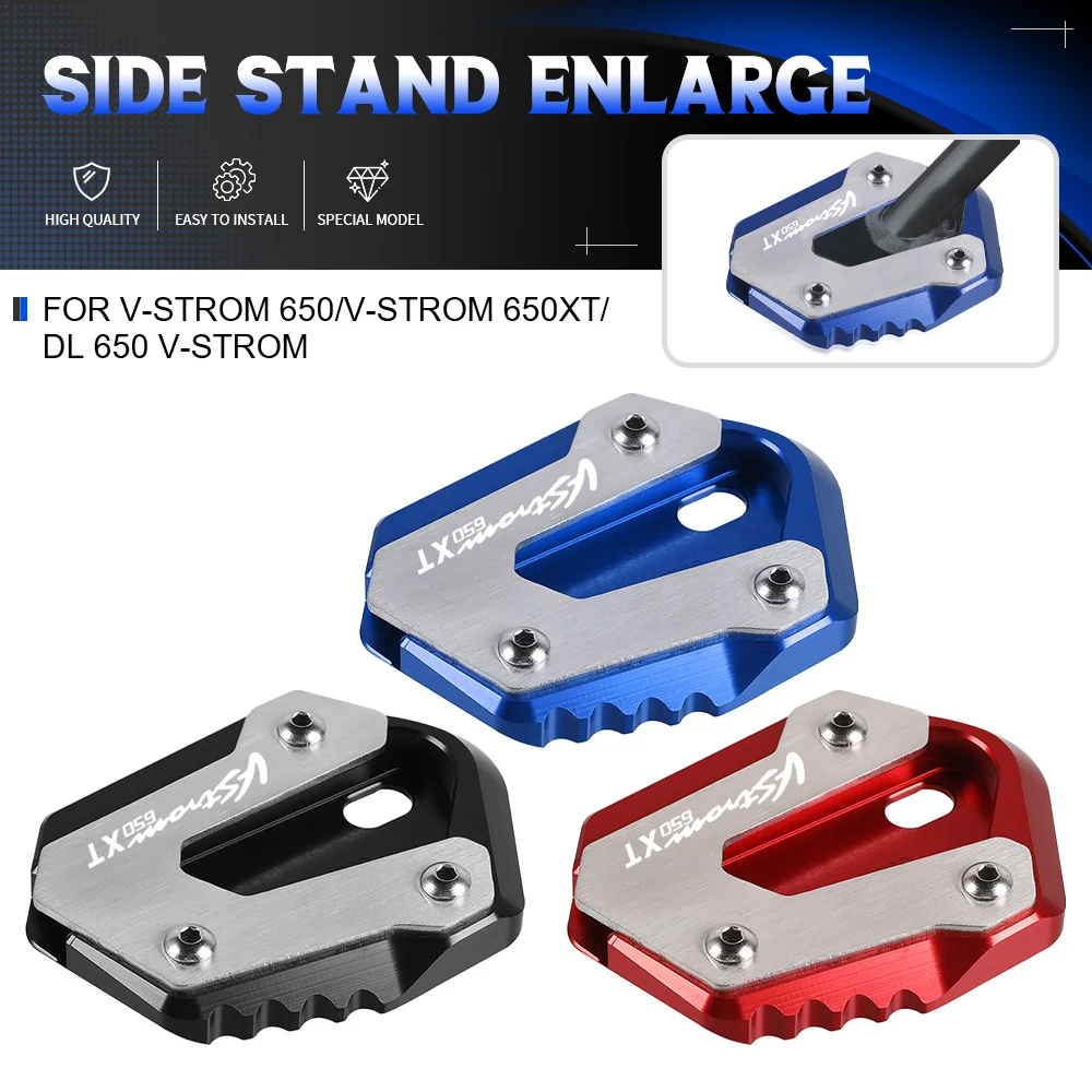 For SUZUKI V-STROM 650 DL650 DL 650/XT VSTROM Foot Side Stand Extension Kickstand Pad Support Plate Tire Valve Cap 2004-2022
For SUZUKI V-STROM 650 DL650 DL 650/XT VSTROM Foot Side Stand Extension Kickstand Pad Support Plate Tire Valve Cap 2004-2022