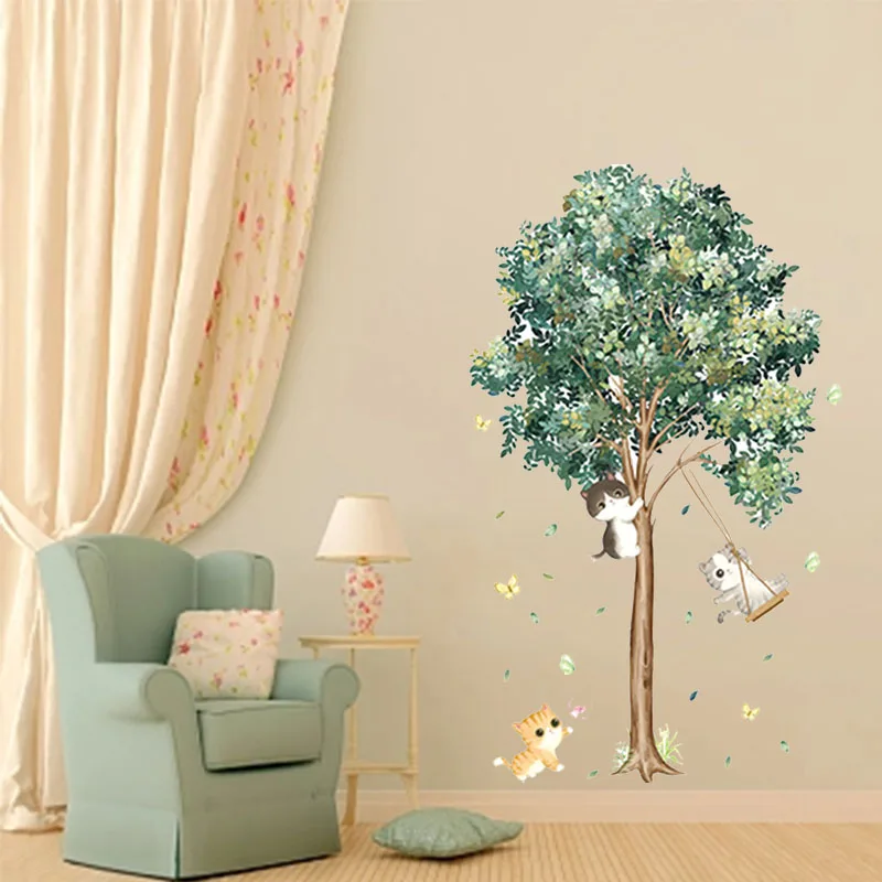 Новые наклейки на стену в виде березы и волшебника для гостиной, спальни, фойе, коридора, Съемные Декоративные самоклеящиеся наклейки 
Новые наклейки на стену в виде березы и волшебника для гостиной, спальни, фойе, коридора, Съемные Декоративные самоклеящиеся наклейки