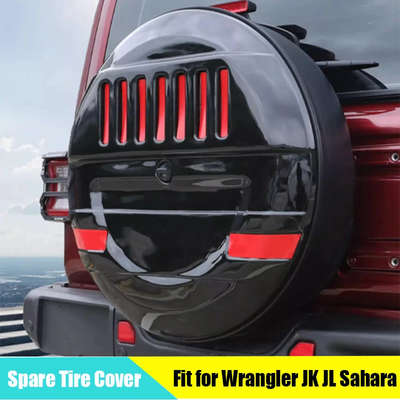 

Spare Tire Cover Suitable for Jeep JK JL Wrangler Sahara Robin Hood 2007 - 2022 Modified Spare Tire Housing Exterior Trim Parts