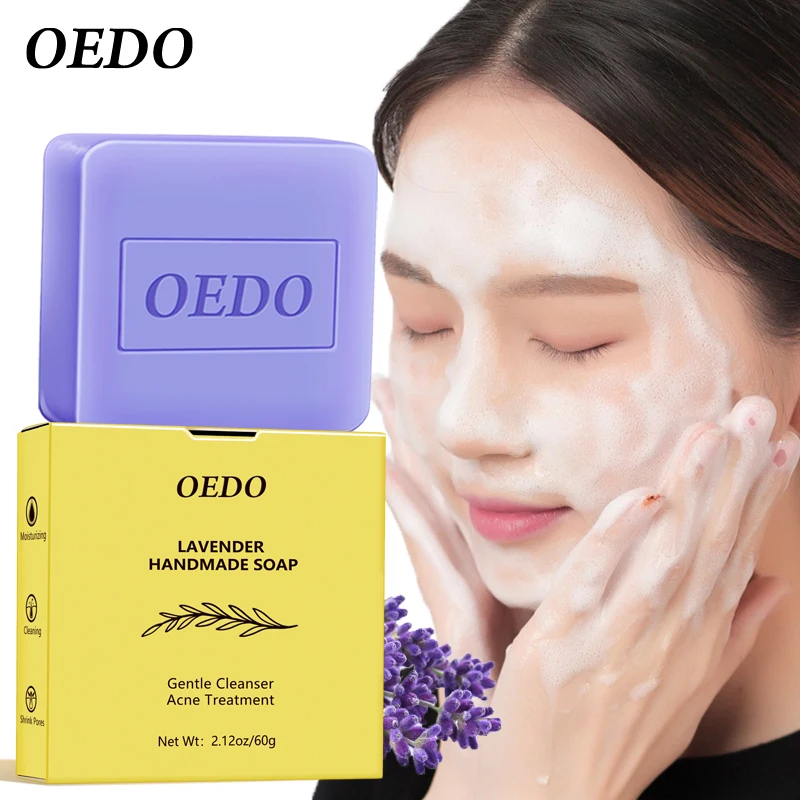 60g OEDO Lavender Handmade Soap Natural Plant Extracts Milk Whitening Soap Antibacterial Bacterial Infections Facial Cleansing
60g OEDO Lavender Handmade Soap Natural Plant Extracts Milk Whitening Soap Antibacterial Bacterial Infections Facial Cleansing