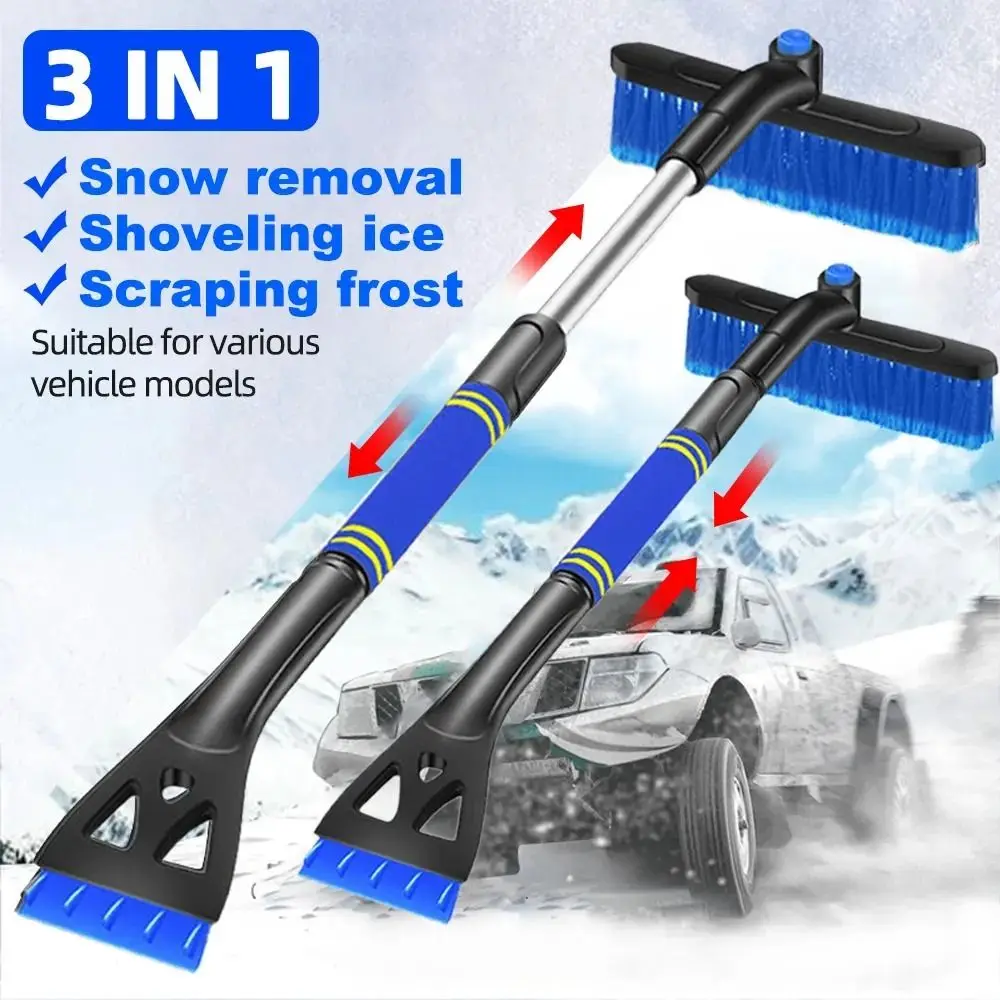 3-in-1 Car Snow Removal Brush Universal Multifuntion Telescoping Car Snow Ice Scraper Detachable Car Snow Shovel Windshield
3-in-1 Car Snow Removal Brush Universal Multifuntion Telescoping Car Snow Ice Scraper Detachable Car Snow Shovel Windshield