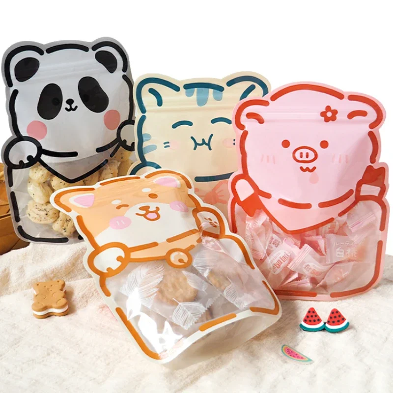 

Cartoon Cute Style Gift Bag Snowflake Crispy Biscuit Candy Packaging Bag Small Exquisite Baking Self Sealing Gift Bag