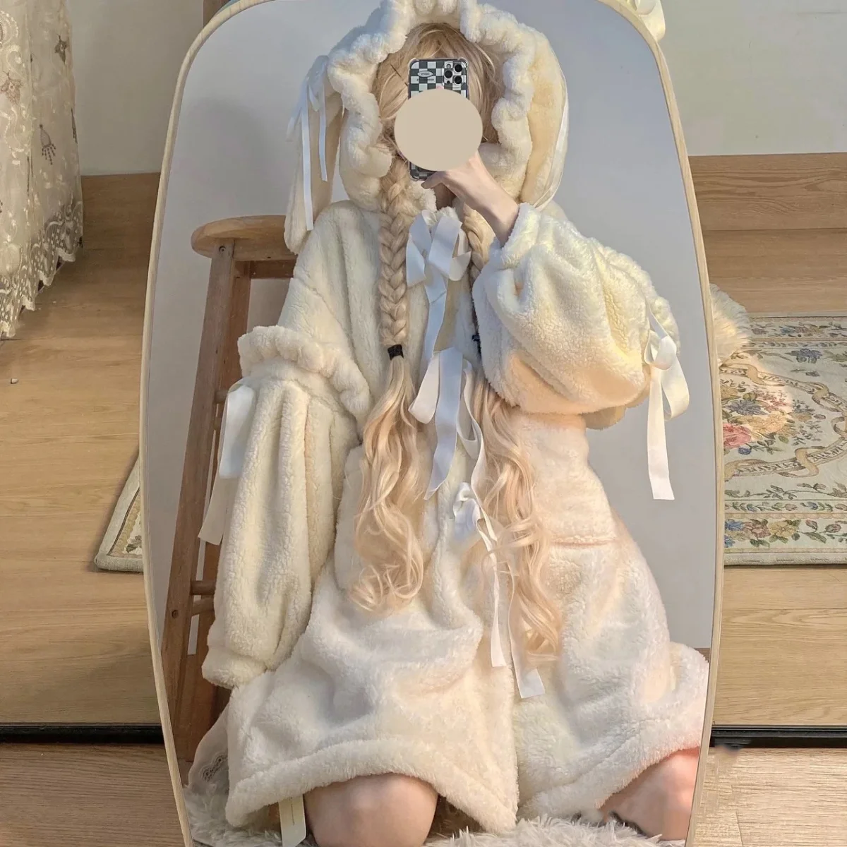 Women Coral Velvet Pajama Winter Thickened Sleep Suit Lovely Homewear Hoodie Robe Gown Student Nightwear Home Dressing Gown
Women Coral Velvet Pajama Winter Thickened Sleep Suit Lovely Homewear Hoodie Robe Gown Student Nightwear Home Dressing Gown