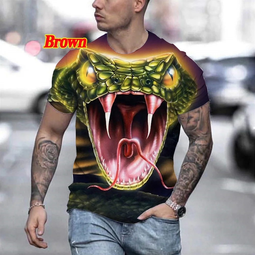 2022 Novelty Fashion 3d Printed Snake T-shirt Personality Animal Creative T-shirt
2022 Novelty Fashion 3d Printed Snake T-shirt Personality Animal Creative T-shirt