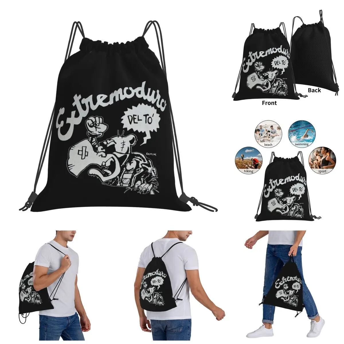 Backpack Funny Novelty Drawstring Bags Gym Bag CAMISETA EXTREMODURO DEL Tモ Novelty Field pack
Backpack Funny Novelty Drawstring Bags Gym Bag CAMISETA EXTREMODURO DEL Tモ Novelty Field pack