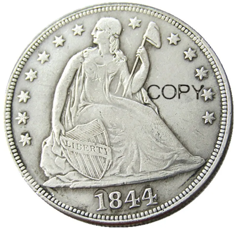 Монета с серебряным покрытием на дату 1844 года
Монета с серебряным покрытием на дату 1844 года