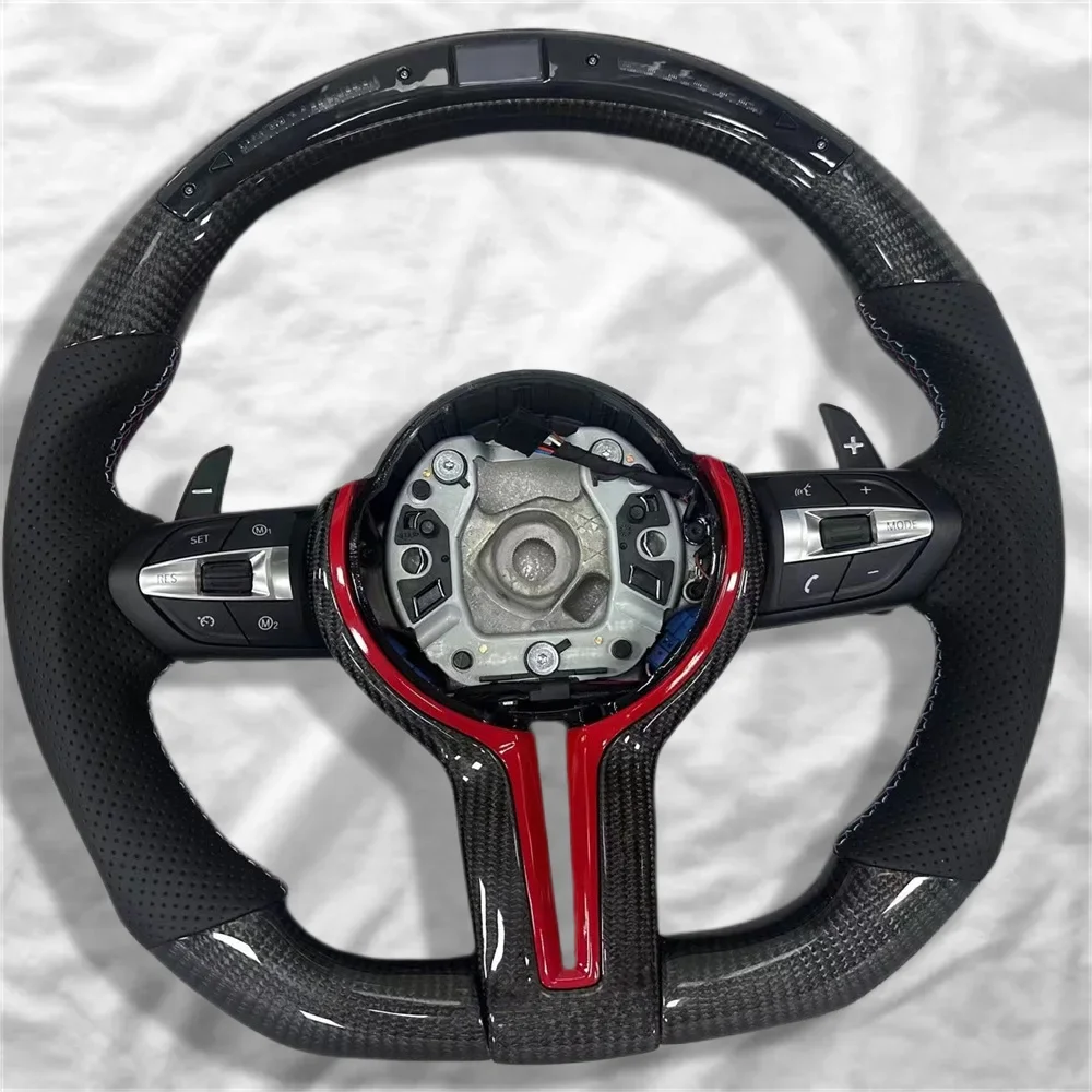 

Steering Wheel LED Carbon Fiber Car Accessories For BMW F10 F11 F31 F20 F21 F22 F30 F15 F16 F35 F36 F32 F80 M3 M6 X1 F49 X2 X3