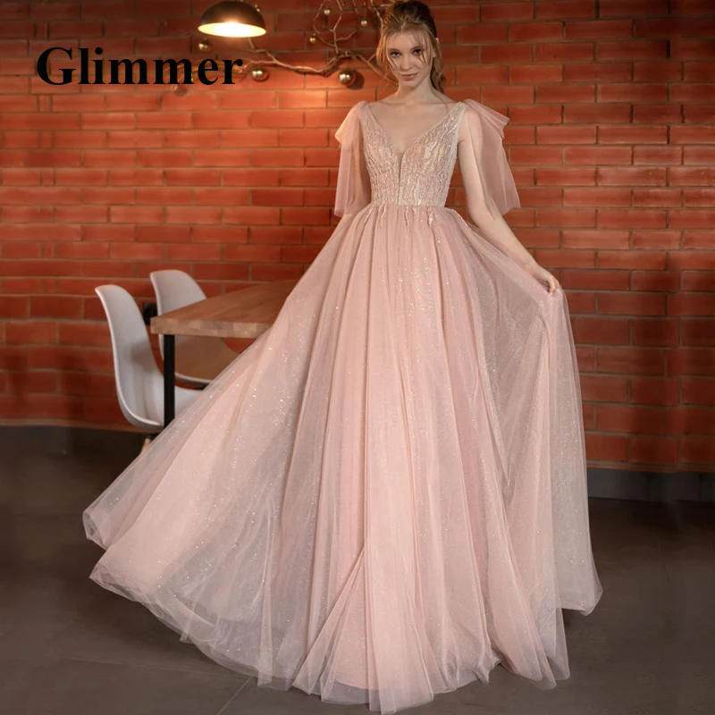 Блестящие Розовые романтичные вечерние платья, милые бальные платья с бантом для выпускного вечера, персонализированные Бальные платья-ст... 
Блестящие Розовые романтичные вечерние платья, милые бальные платья с бантом для выпускного вечера, персонализированные Бальные платья-ст...