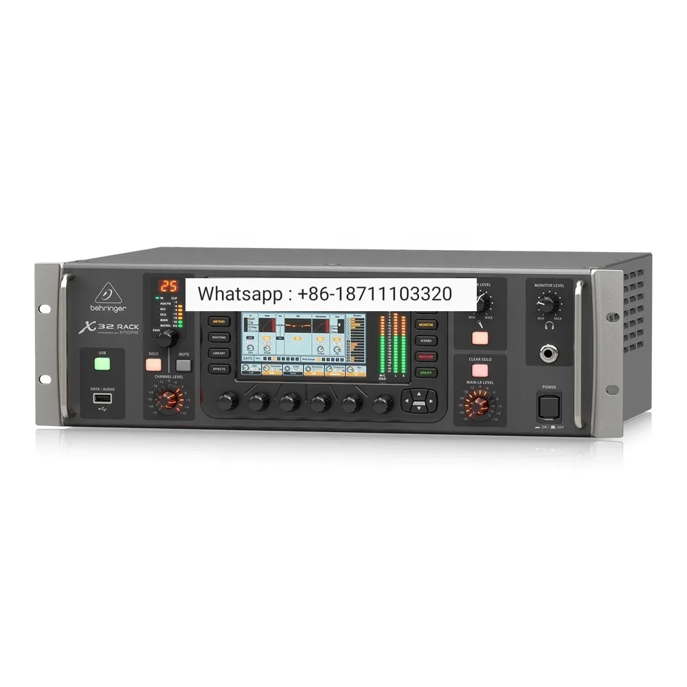 

Behringer X32 Rack Digital Mixer 32 Channels 16 XLR Mic/Line Inputs Studio Music Equipment Rack Mixer