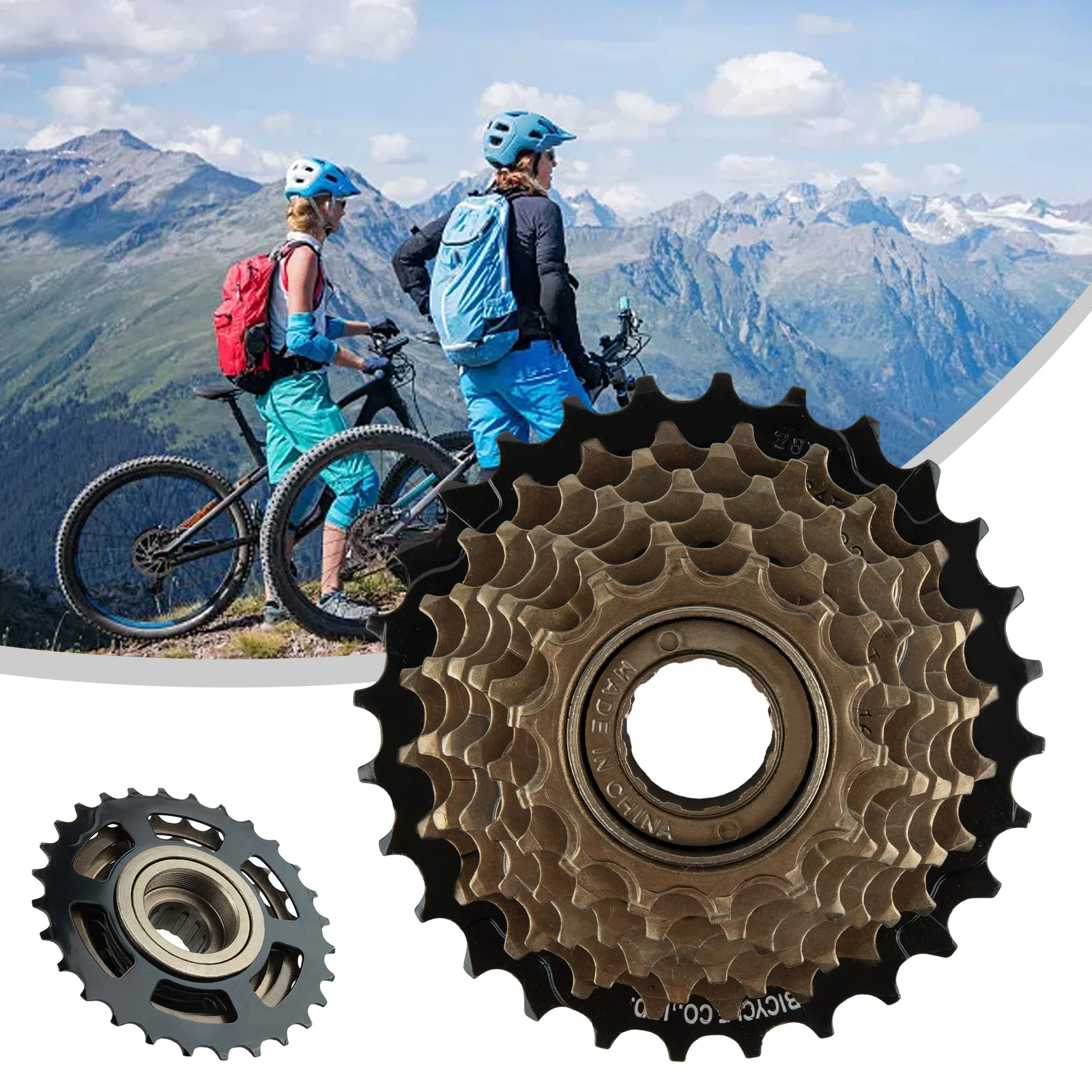 7Speed Thread Type Sprocket 7 SPEED (14-28T ) Steel Cycling Accessories For Mountain Bikes Gearshift Wheels
7Speed Thread Type Sprocket 7 SPEED (14-28T ) Steel Cycling Accessories For Mountain Bikes Gearshift Wheels