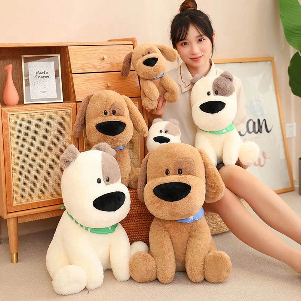 

25cm Two Color Cartoon Puppy Plush Toy Girl Holding Sleeping Doll Bed Rag Doll Boy Girl Birthday Gift PP Cotton Filling