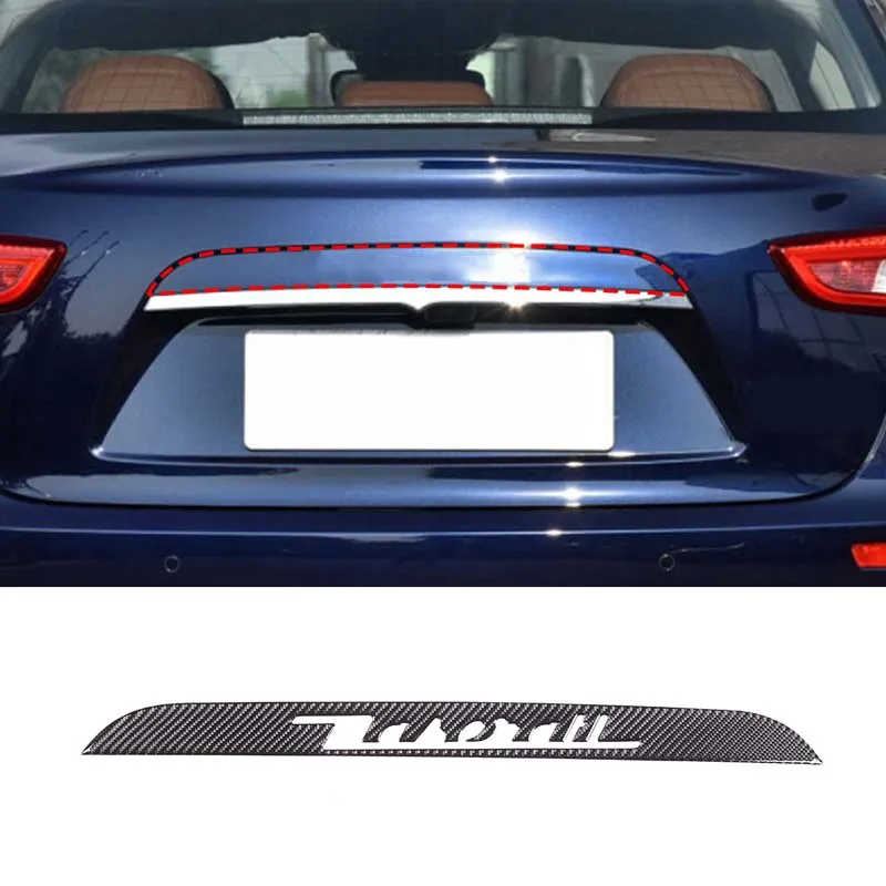 For Maserati Ghibli III (M157) 2013-2022 Car trunk logo decoration strip soft carbon fiber Exterior trunk protection Accessories
For Maserati Ghibli III (M157) 2013-2022 Car trunk logo decoration strip soft carbon fiber Exterior trunk protection Accessories
