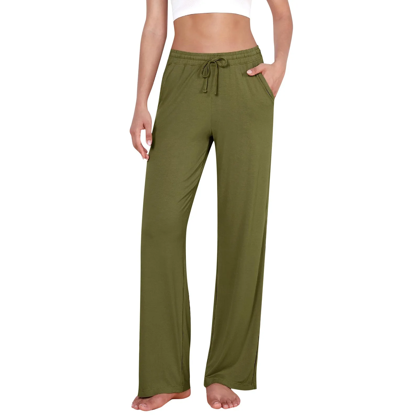 Women'S Casual Loose Wide Leg Cozy Pants Yoga Sweatpants Comfy High Waisted Sports Athletic Pants With Pockets Casual Pants
Women'S Casual Loose Wide Leg Cozy Pants Yoga Sweatpants Comfy High Waisted Sports Athletic Pants With Pockets Casual Pants