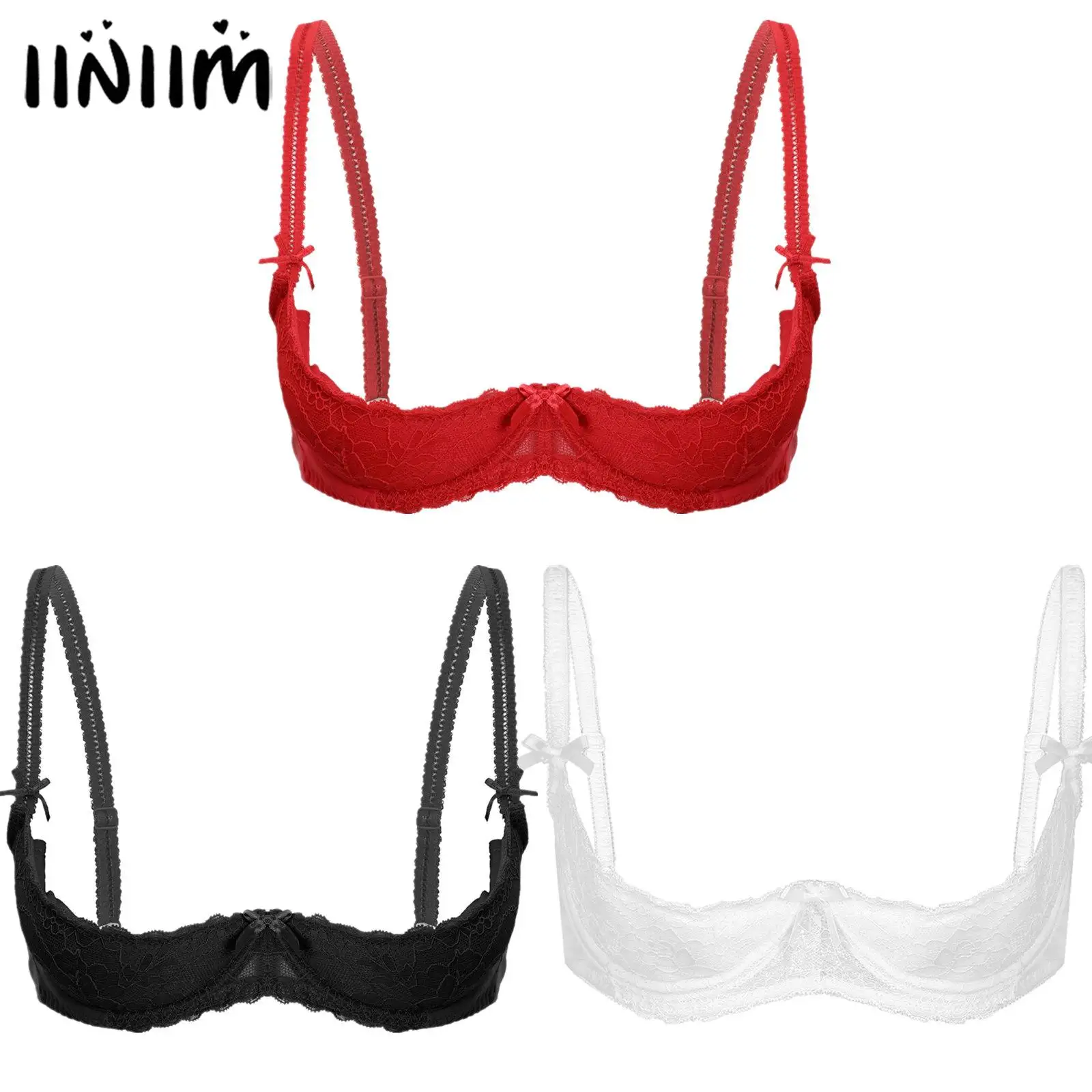 Womens Sexy 1/2 Cup Push Up Underwire Lace Adjustable Strap Sponge Padded Brassiere Erotic Underwear Bra Lingerie
Womens Sexy 1/2 Cup Push Up Underwire Lace Adjustable Strap Sponge Padded Brassiere Erotic Underwear Bra Lingerie