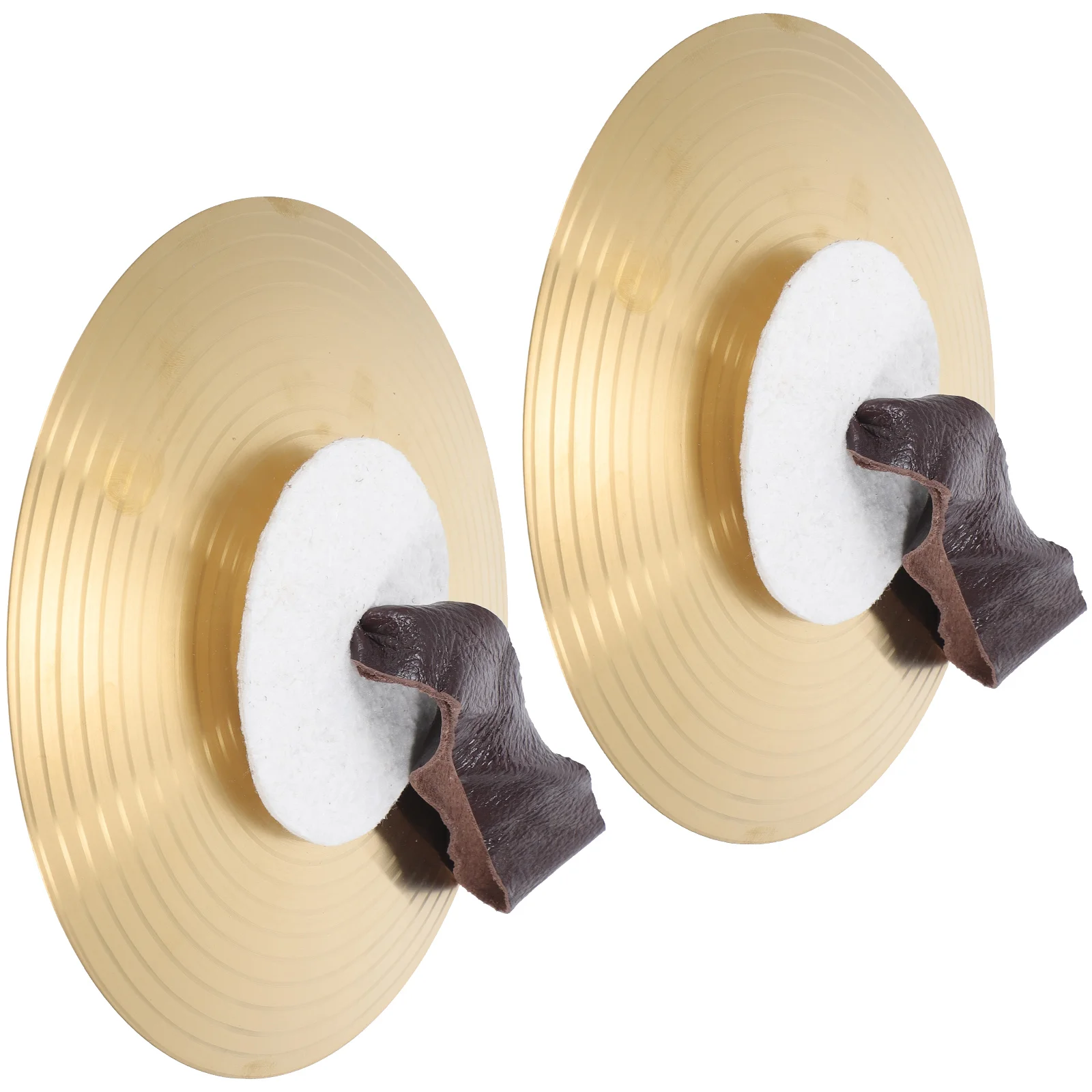 

1 Pair of Small Alloy Hand Cymbals Performance Band Percussion Musical Instrument