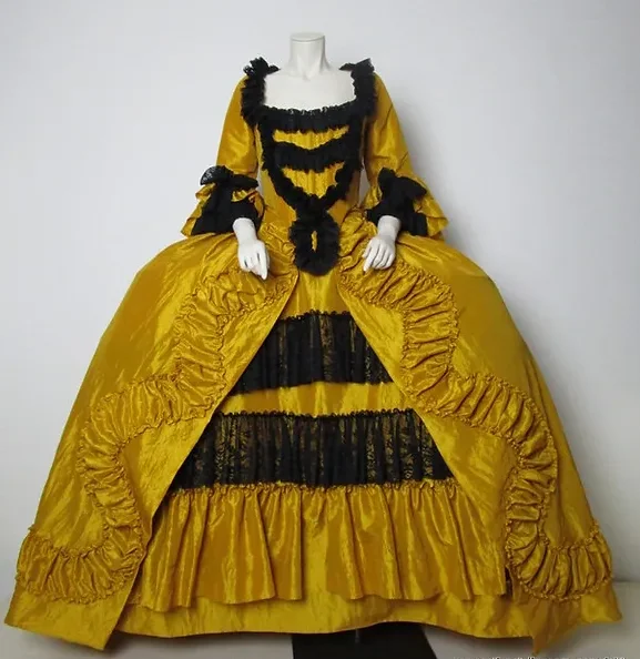 1770s Rococo Marie Antoinette Costume Yellow/Red/Blue Ball Gown Royal Court Belle Sack Back Dress Rococo Wedding Dress
1770s Rococo Marie Antoinette Costume Yellow/Red/Blue Ball Gown Royal Court Belle Sack Back Dress Rococo Wedding Dress
